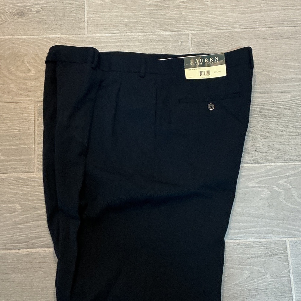 Lauren Ralph Lauren Navy Pleated Dress Pants Men’s Sz 38/32 NWT